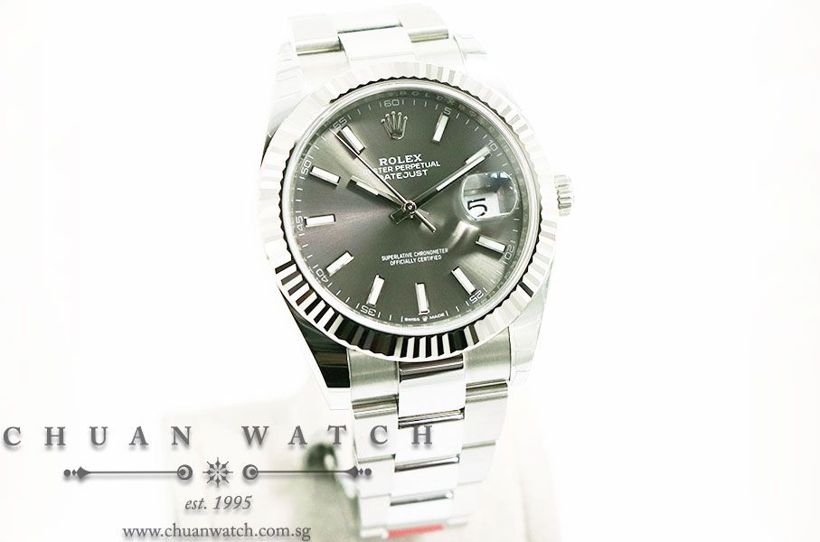 Rolex DateJust 41 126334 Rhodium Sunburst Index - Image 3
