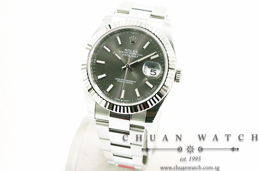 Rolex DateJust 41 126334 Rhodium Sunburst Index - Image 2