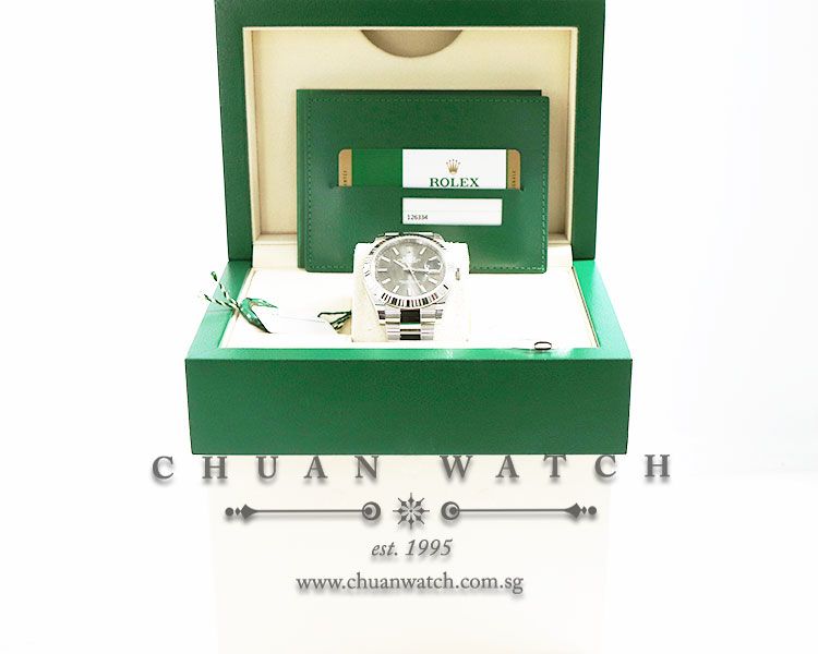 Rolex DateJust 41 126334 Rhodium Sunburst Index - Image 5