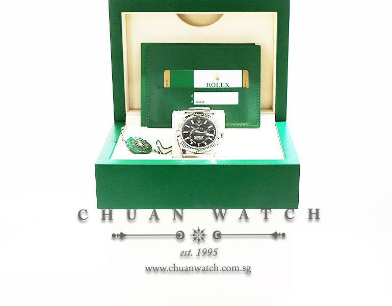 Rolex Annual Calendar GMT Sky-Dweller 42mm 326934 Black Index - Image 5