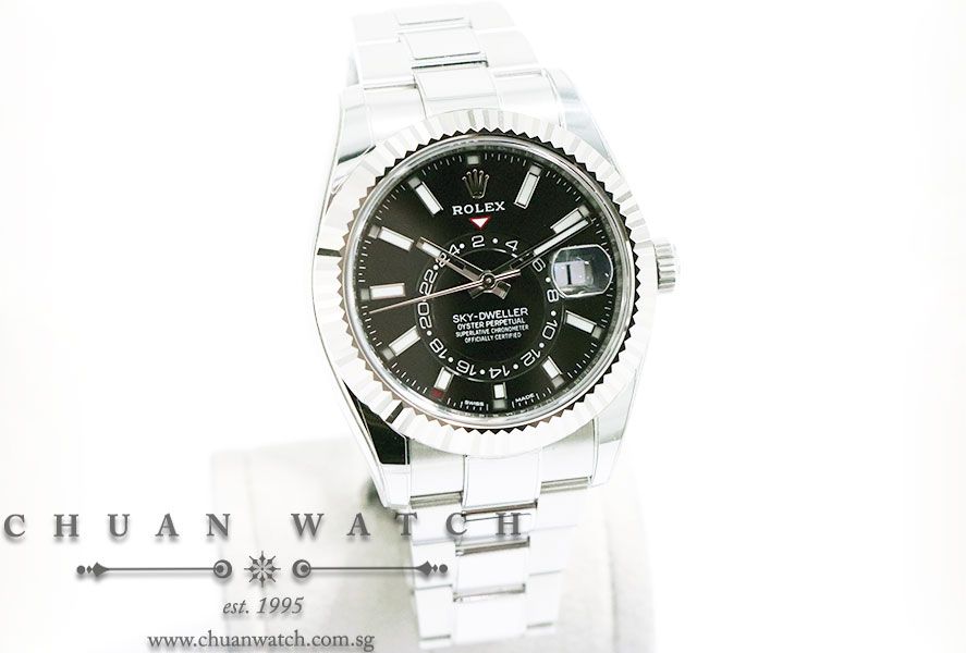 Rolex Annual Calendar GMT Sky-Dweller 42mm 326934 Black Index - Image 3