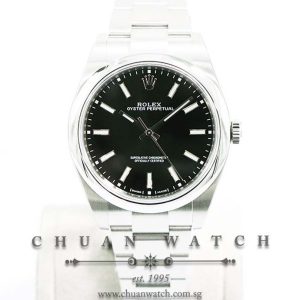 Rolex Gents Oyster Perpetual 39mm 114300 Black Index