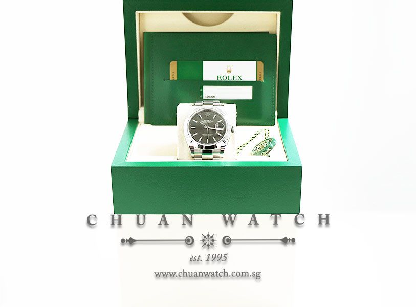 Rolex DateJust 41 126300 Rhodium Sunburst Index - Image 5