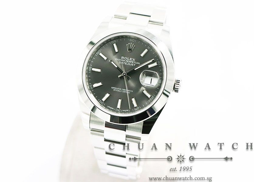 Rolex DateJust 41 126300 Rhodium Sunburst Index - Image 2
