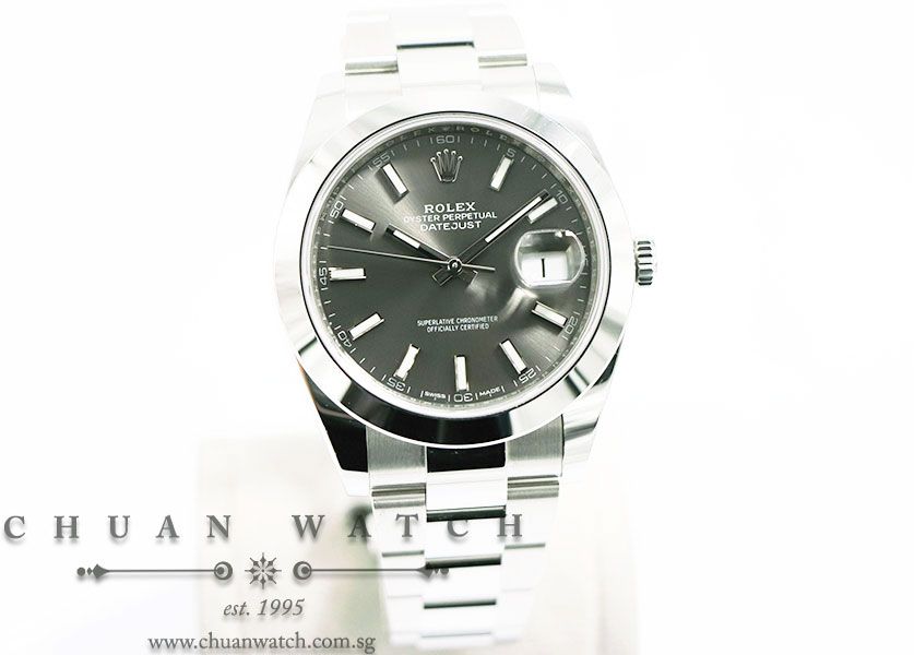 Rolex DateJust 41 126300 Rhodium Sunburst Index - Image 3