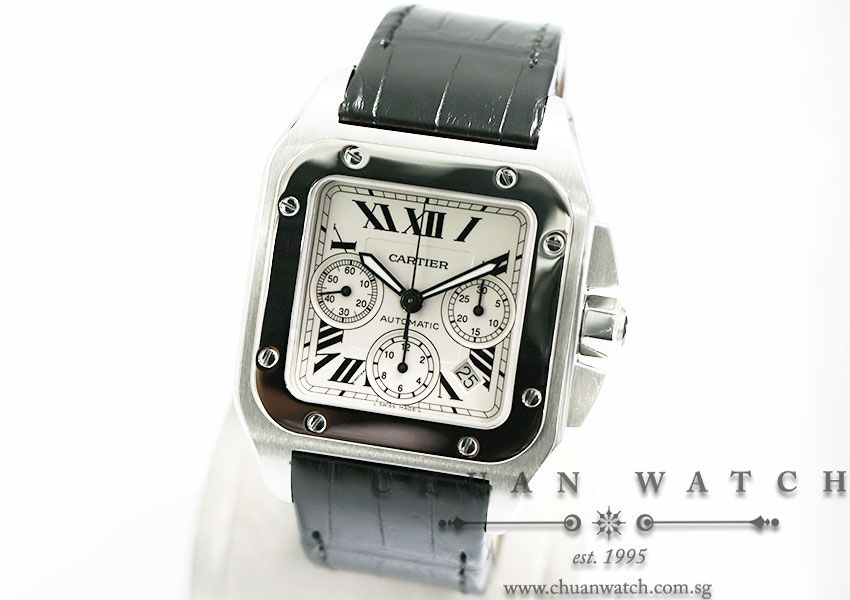 Cartier Santos 100 XL Chronograph W20090X8 - Discontinued - Image 2
