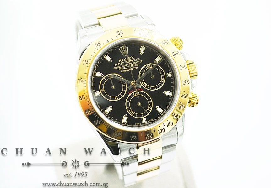 Rolex Cosmograph Daytona Two-Tone 116523 Black Index - Discontinued Reference - Image 3