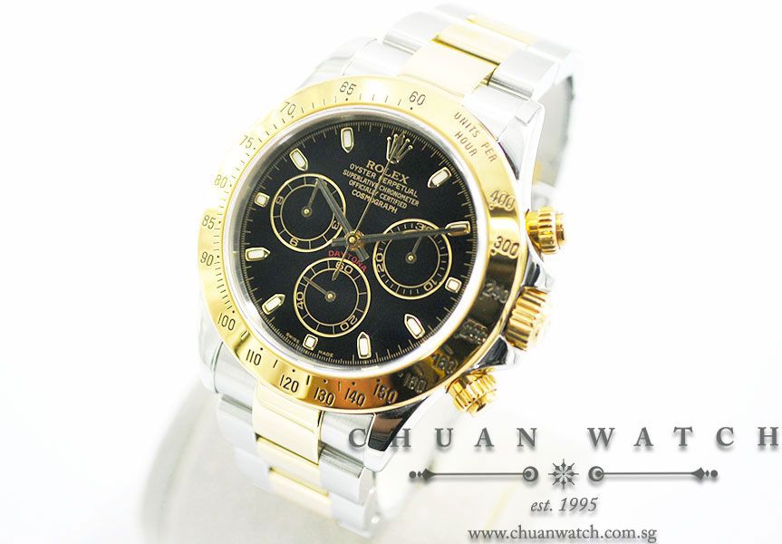Rolex Cosmograph Daytona Two-Tone 116523 Black Index - Discontinued Reference - Image 2