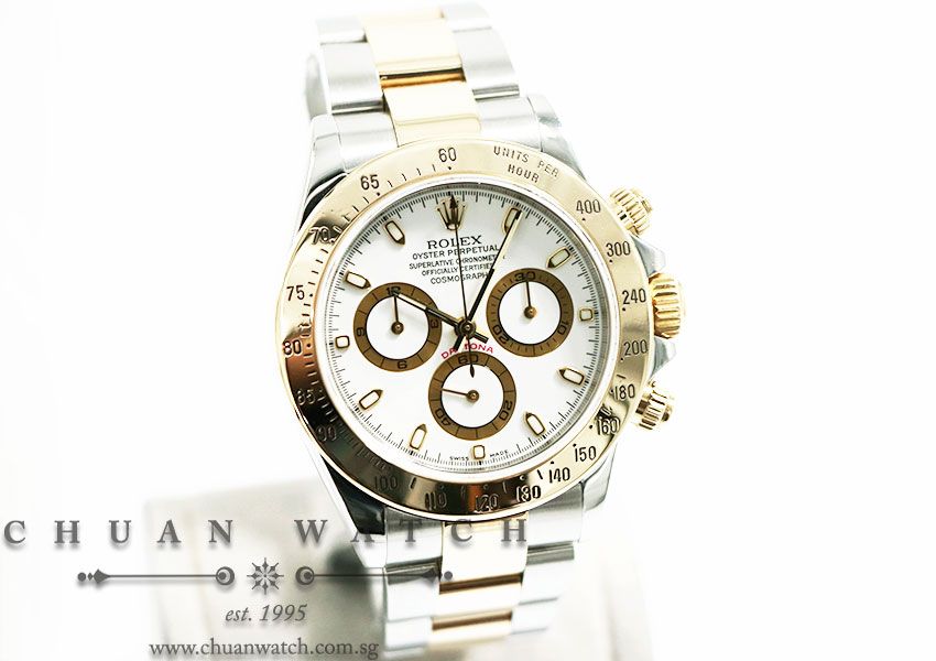 Rolex Cosmograph Daytona Two-Tone 116523 White Index - Discontinued Reference - Image 3