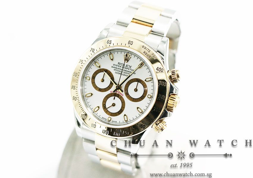 Rolex Cosmograph Daytona Two-Tone 116523 White Index - Discontinued Reference - Image 2