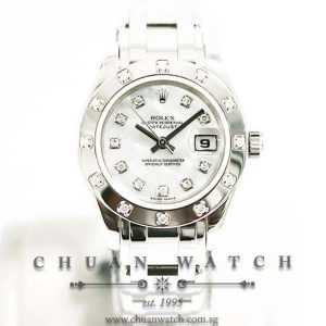 Rolex DateJust PearlMaster White Gold 29mm 80319 White MOP Diamonds - Discontinued