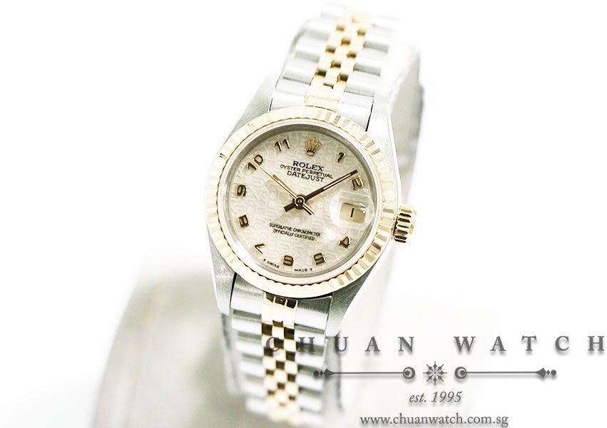 Rolex Ladies DateJust Two-Tone 26mm 69173 Ivory Jubilee Arabic - Discontinued - Image 2