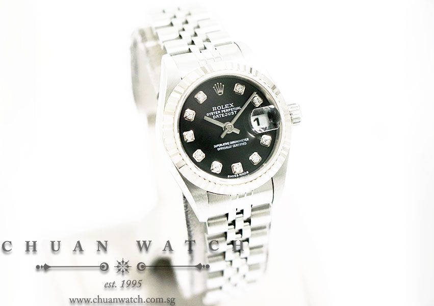 Rolex Ladies DateJust 26mm 79174 Black Diamonds - Discontinued - Image 3