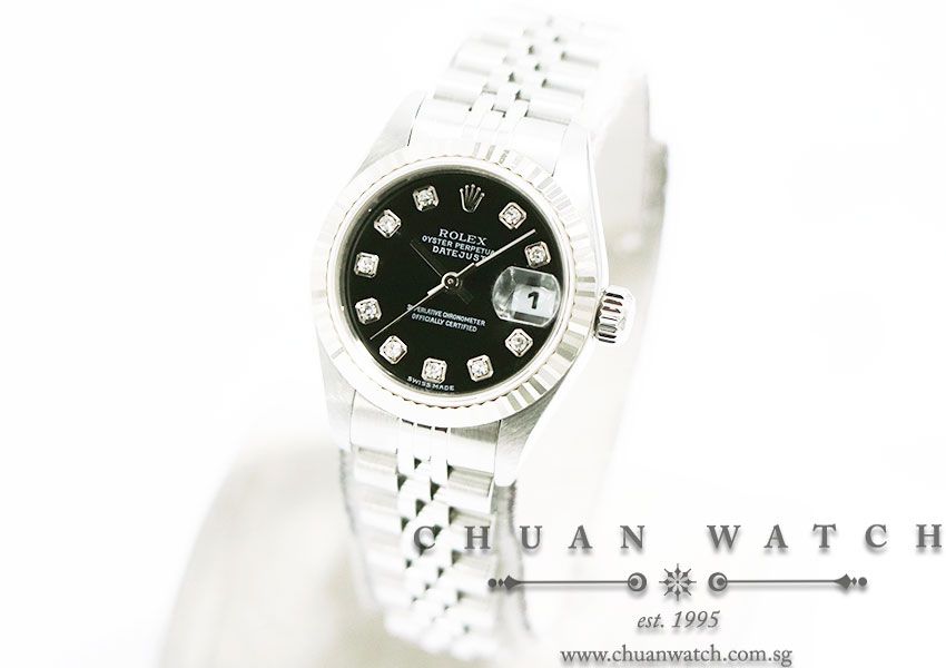 Rolex Ladies DateJust 26mm 79174 Black Diamonds - Discontinued - Image 2