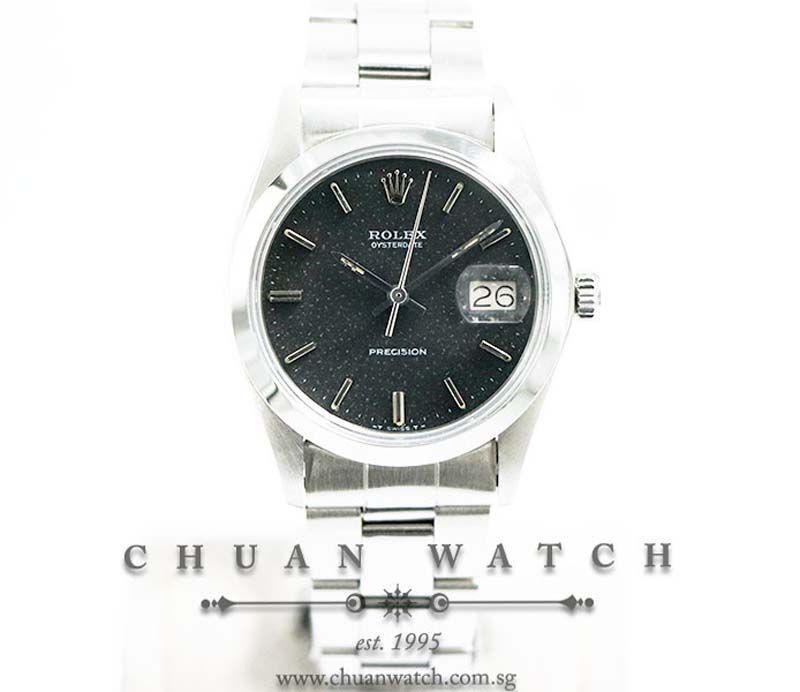 Rolex Vintage Oysterdate Precision 34mm 6694 Black Index - Discontinued