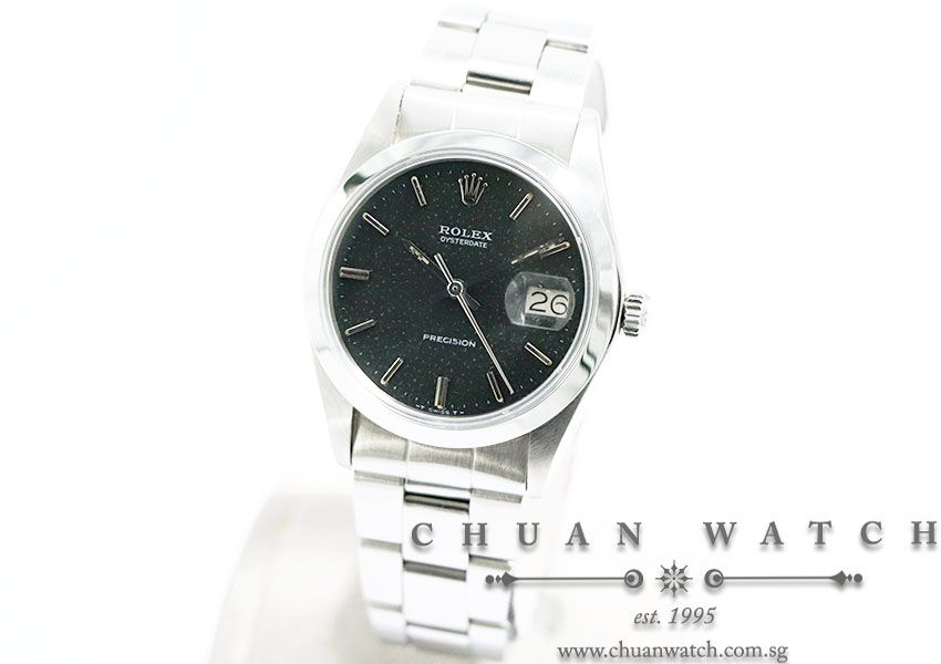 Rolex Vintage Oysterdate Precision 34mm 6694 Black Index - Discontinued - Image 2