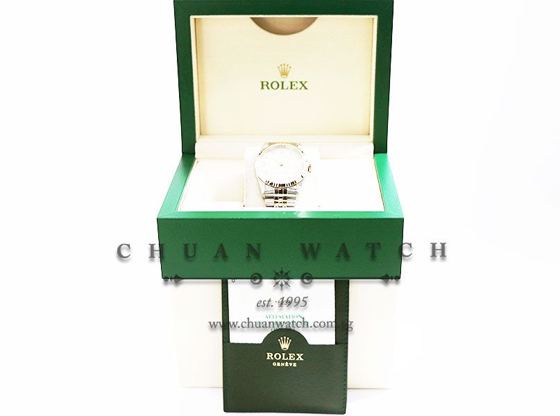 Rolex Gents DateJust Two-Tone 36mm 16233 Ivory Pyramid Roman - Discontinued - Image 5