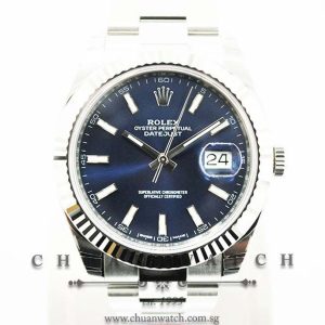 Rolex DateJust 41 126334 Blue Sunburst Index