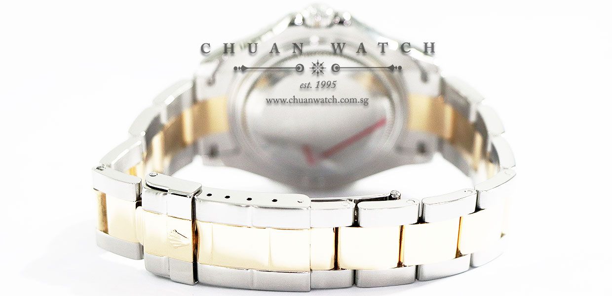 Rolex Midsize Yacht-Master Two-Tone 35mm 168623 Black MOP Index - Discontinued - Image 4