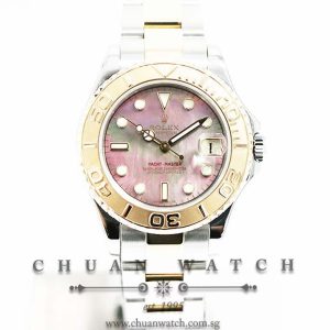 Rolex Midsize Yacht-Master Two-Tone 35mm 168623 Black MOP Index - Discontinued