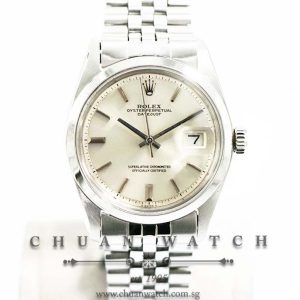 Rolex Vintage Gents DateJust 36mm 1600 Silver Sunburst Index - Discontinued