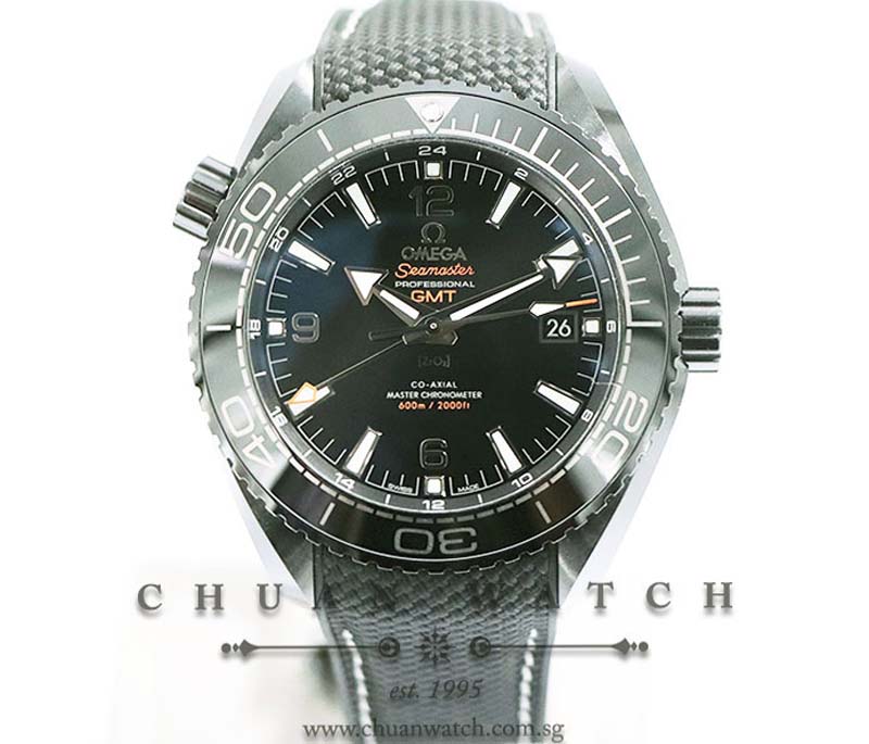 Omega Seamaster Planet Ocean 600M Co-Axial Master Chronometer GMT Ceramic Deep Black 45.5mm 215.92.46.22.01.001