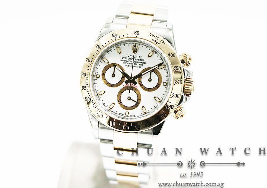 Rolex Cosmograph Daytona Two-Tone 116523 White Index - Discontinued Reference - Image 2