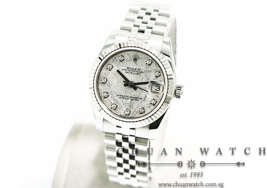 Rolex Boys DateJust 31mm 178274 Meteorite Diamonds - Image 2
