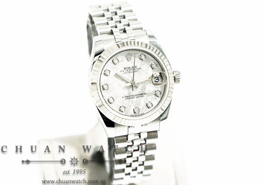 Rolex Boys DateJust 31mm 178274 Meteorite Diamonds - Image 3