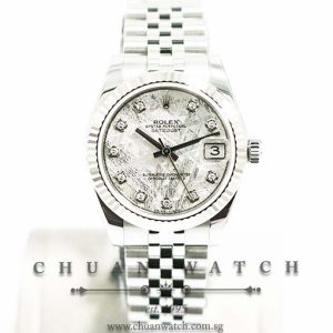 Rolex Boys DateJust 31mm 178274 Meteorite Diamonds