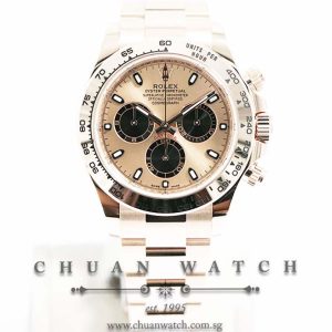 Rolex Cosmograph Daytona Everose 116505 Pink Sunburst Black Index Panda