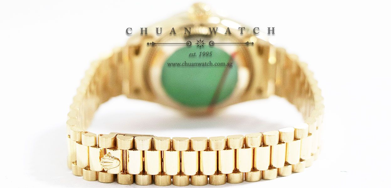 Rolex Ladies DateJust President Yellow Gold 26mm 69178 Champagne Sunburst Diamonds - Discontinued - Image 4
