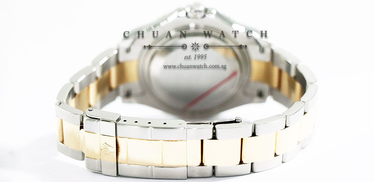 Rolex Midsize Yacht-Master Two-Tone 35mm 168623 Steel Sunburst Index - Discontinued - Image 4