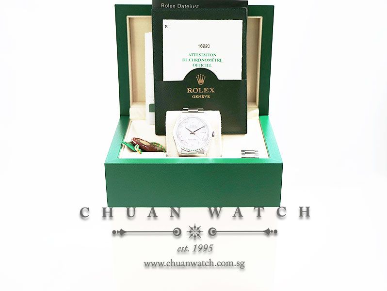 Rolex Gents DateJust 36mm 16220 White Roman - Discontinued - Image 5
