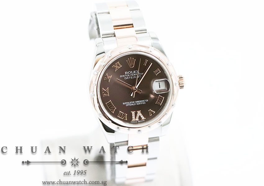 Rolex Boys DateJust Two-Tone 31mm 178341 Chocolate Roman VI 11BR - Discontinued - Image 3