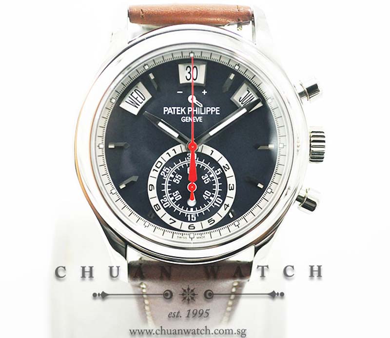 Patek Philippe Annual Calendar Flyback Chronograph White Gold 40.5mm 5960/01G-001