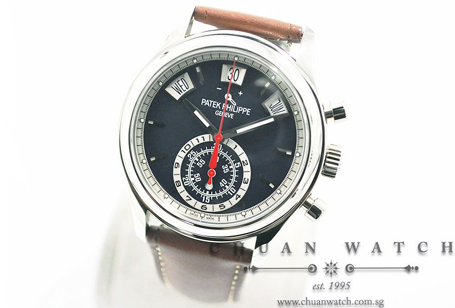 Patek Philippe Annual Calendar Flyback Chronograph White Gold 40.5mm 5960/01G-001 - Image 2