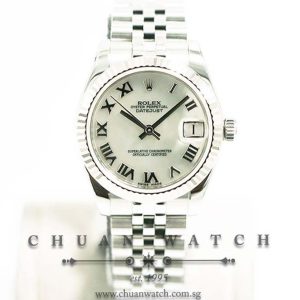 Rolex Boys DateJust 31mm 178274 White MOP Roman