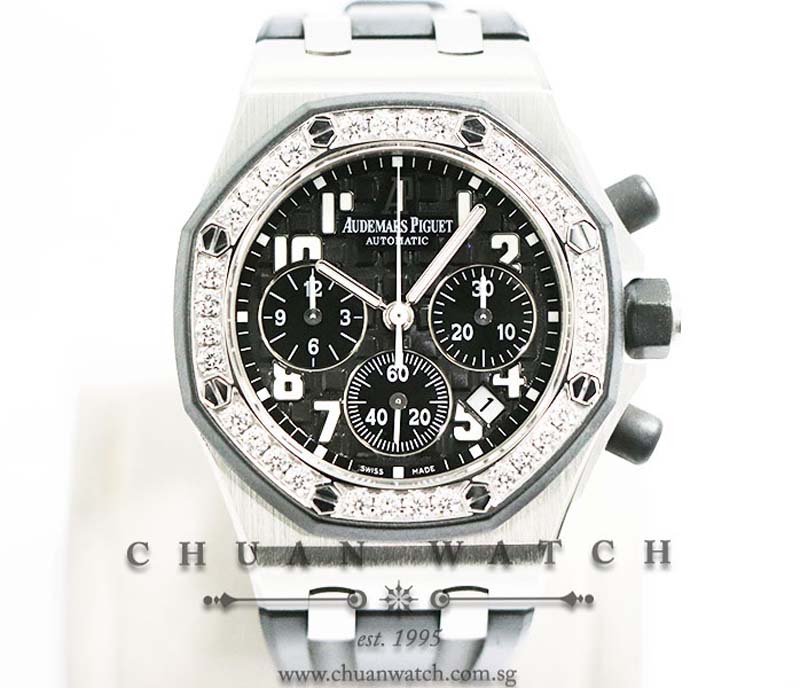 Audemars Piguet Ladies Royal Oak Offshore 37mm 26048SK Black - Discontinued