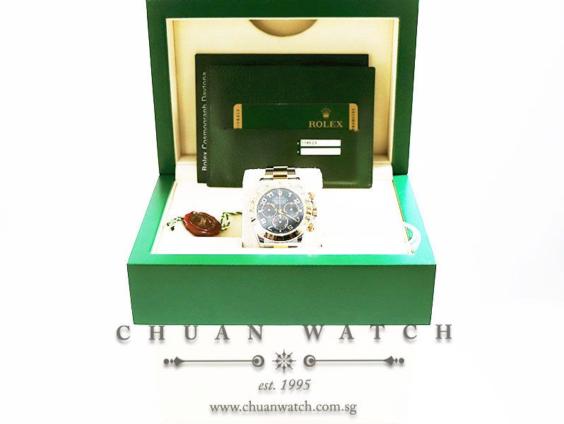 Rolex Cosmograph Daytona Two-Tone 116523 Blue Racing Arabic - Discontinued - Image 5
