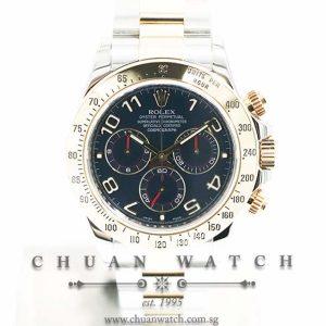 Rolex Cosmograph Daytona Two-Tone 116523 Blue Racing Arabic - Discontinued
