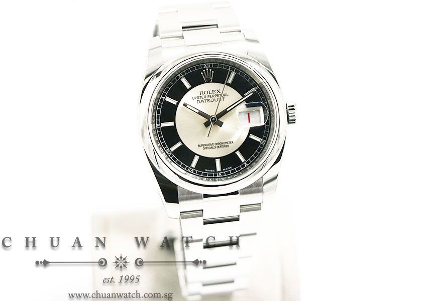 Rolex Gents DateJust 36mm 116200 Silver Tuxedo - Discontinued - Image 3