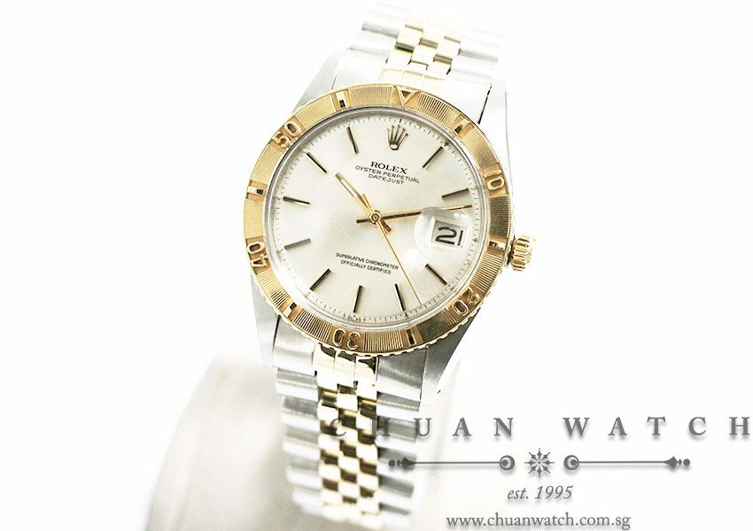 Rolex Vintage Gents DateJust Turn-O-Graph Two-Tone 36mm 1625 Silver Sunburst Index - Discontinued - Image 2