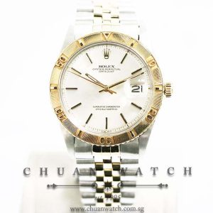 Rolex Vintage Gents DateJust Turn-O-Graph Two-Tone 36mm 1625 Silver Sunburst Index - Discontinued