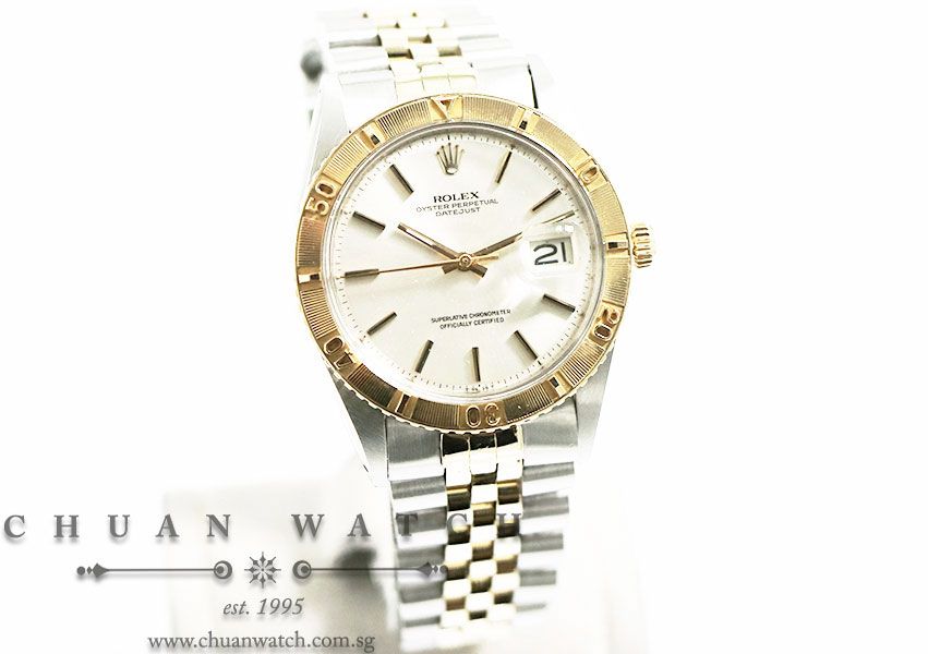 Rolex Vintage Gents DateJust Turn-O-Graph Two-Tone 36mm 1625 Silver Sunburst Index - Discontinued - Image 3