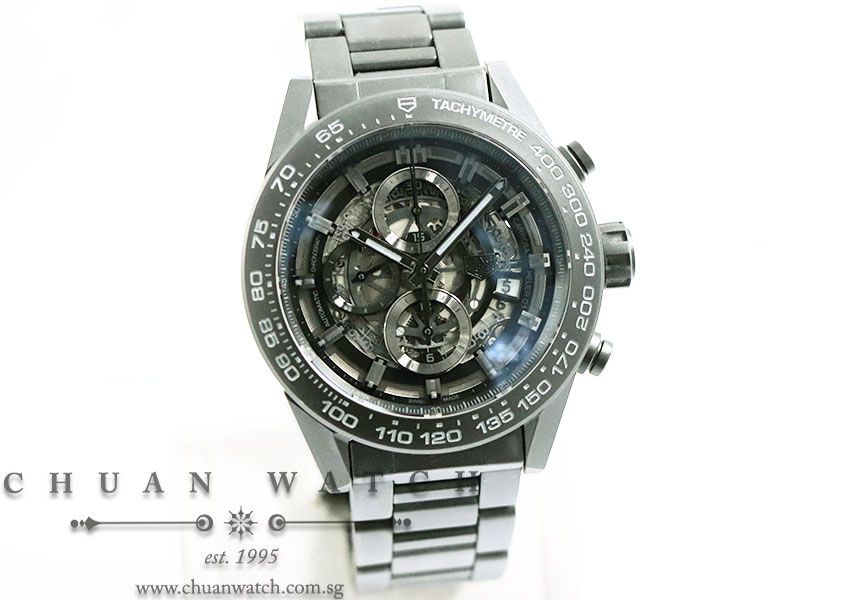 Tag Heuer Carrera Calibre HEUER 01 Black Ceramic 45mm CAR2A91 - Image 3