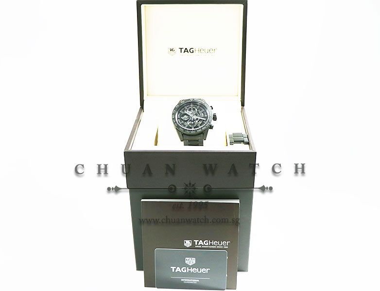 Tag Heuer Carrera Calibre HEUER 01 Black Ceramic 45mm CAR2A91 - Image 5