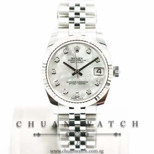 Rolex Boys DateJust 31mm 178274 White MOP Diamonds