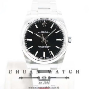 Rolex Gents Oyster Perpetual No-Date 34mm 114200 Black Index