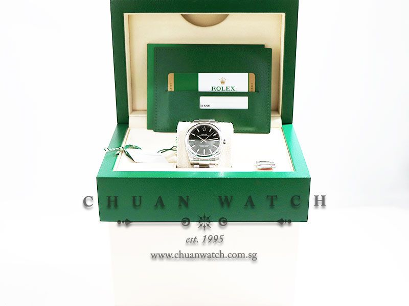 Rolex Gents Oyster Perpetual No-Date 34mm 114200 Black Index - Image 5